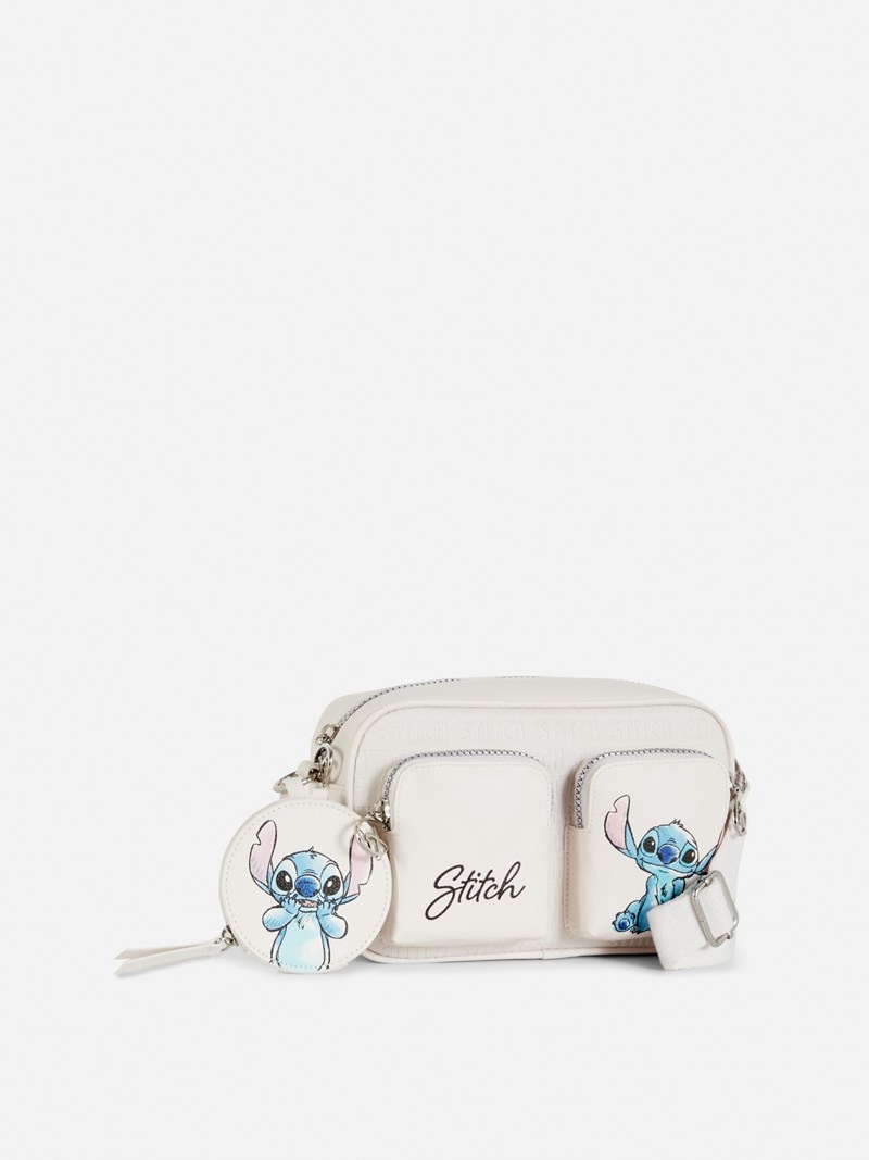 Bolsas Primark Disney’s Lilo and Stitch Debossed Crossbody Mujer Blancas | 0347GFXWE