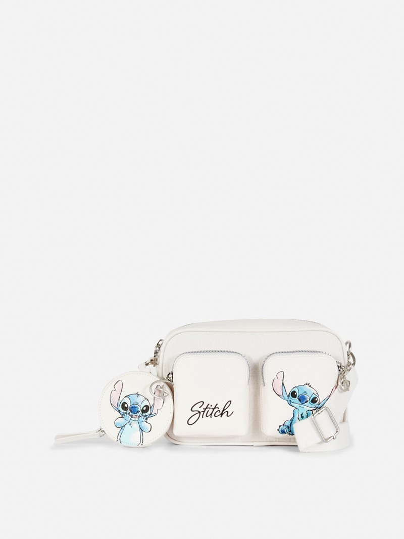 Bolsas Primark Disney’s Lilo and Stitch Debossed Crossbody Mujer Blancas | 0347GFXWE