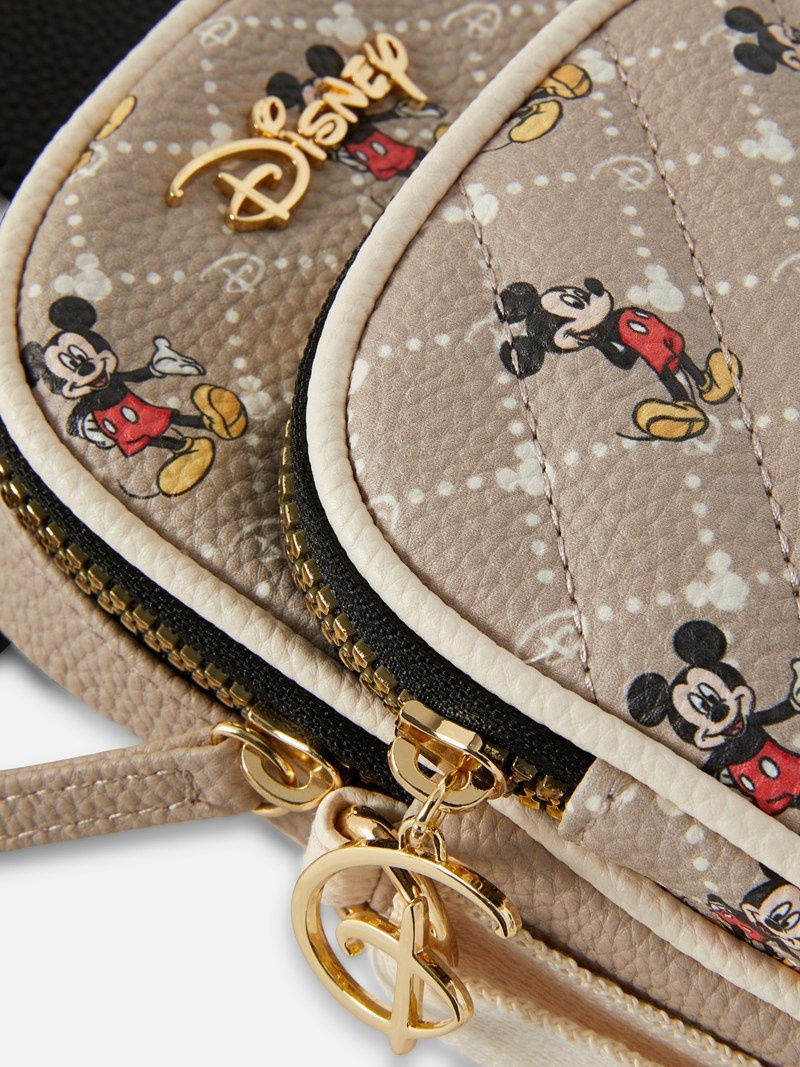 Bolsas Primark Disney's Mickey Mouse Acolchado Crossbody Phone Pouch Mujer Gris Marrones | 3894QMWCN