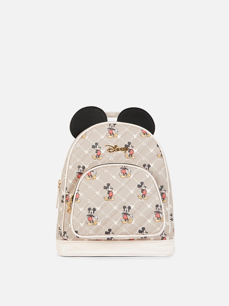 Bolsas Primark Disney’s Mickey Mouse Monogram Backpack Mujer Gris Marrones | 5301ZNDJQ