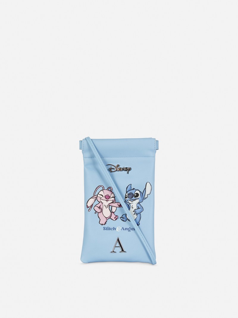 Bolsas Primark Disney\'s Stitch and Angel Initial Smartphone Mujer Azules | 6423GQYIO