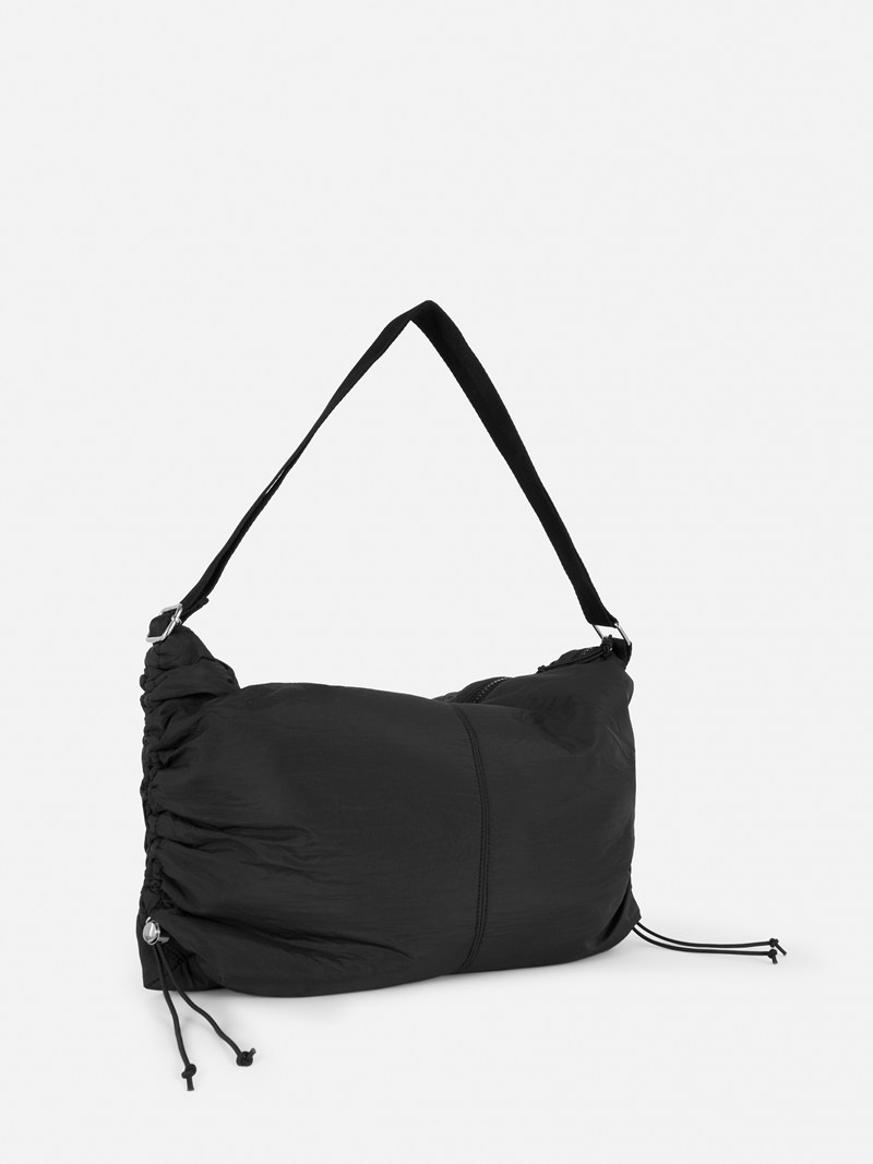 Bolsas Primark Drawstring Detail Sling Mujer Negras | 2860BMSZL