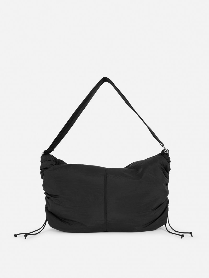 Bolsas Primark Drawstring Detail Sling Mujer Negras | 2860BMSZL