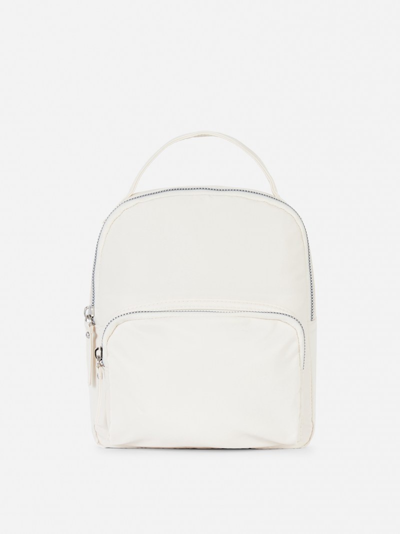 Bolsas Primark Dual Zip Mini Backpack Mujer Blancas | 2193GYNTQ