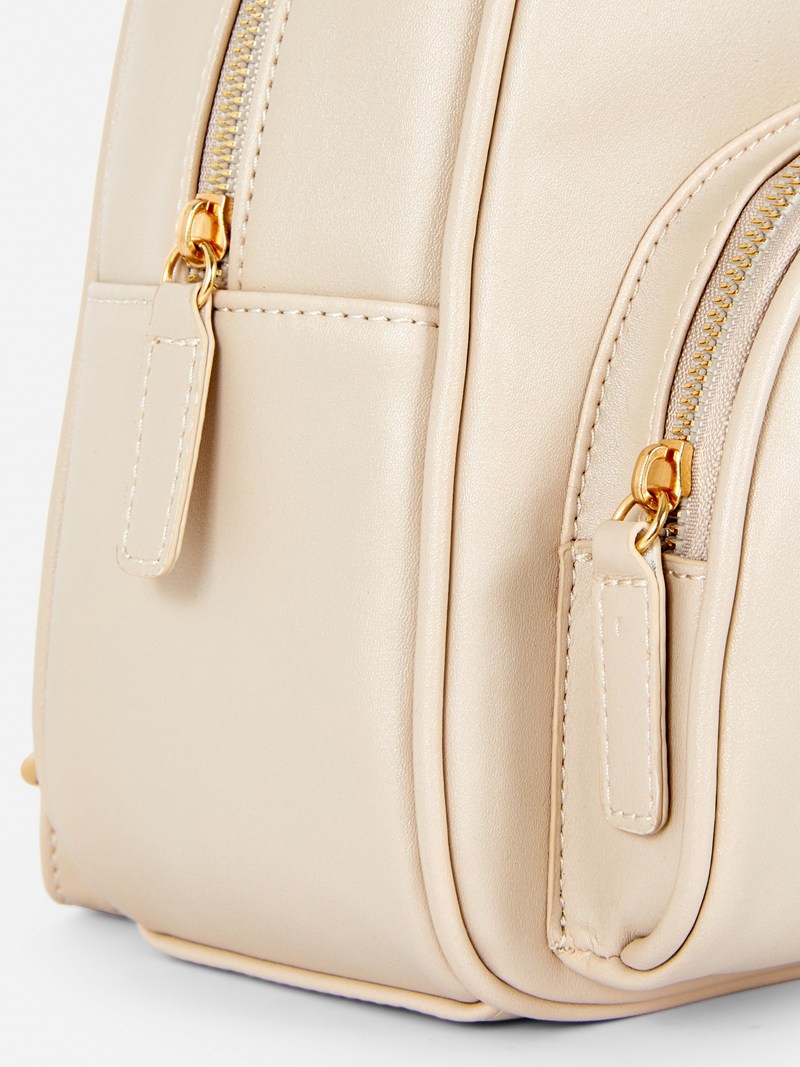 Bolsas Primark Faux Cuero Mini Backpack Mujer Blancas | 7148RWPAO