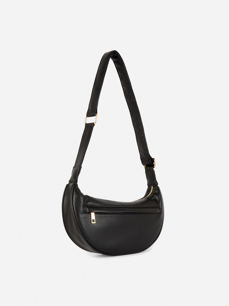 Bolsas Primark Faux Cuero Mini Sling Mujer Negras | 6475ZWVBG