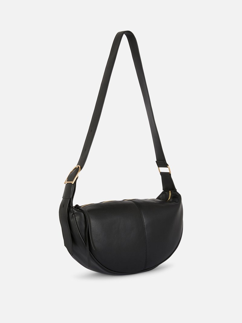 Bolsas Primark Faux Cuero Sling Mujer Negras | 2039LHWBF