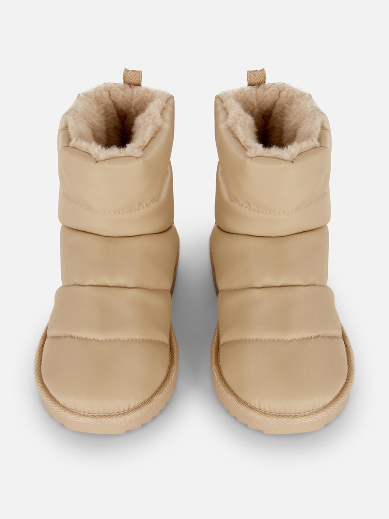 Botas Primark Faux Fur Forro Ankle Mujer Blancas | 9780HXZFL