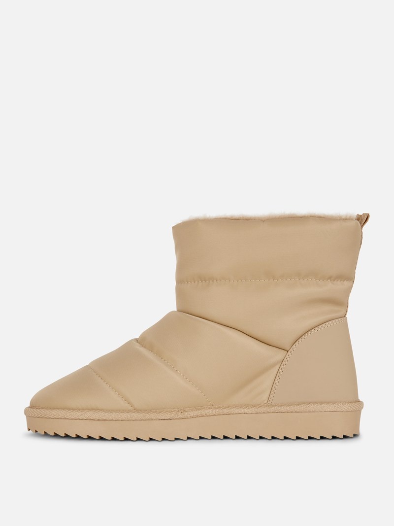 Botas Primark Faux Fur Forro Ankle Mujer Blancas | 9780HXZFL