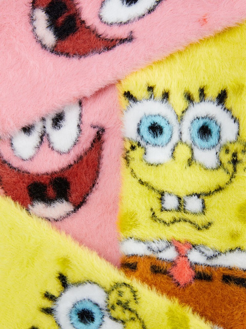 Calcetines Primark 2Pack SpongeBob Square Fleece Mujer Amarillo | 8491BYVUM