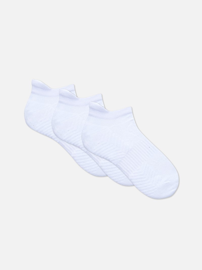 Calcetines Primark 3Pack Arch Cushion Mujer Blancas | 9032FBLDO