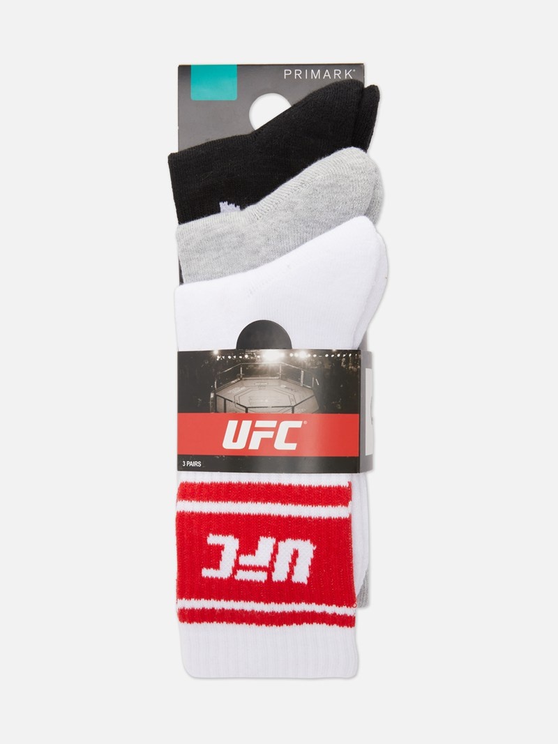 Calcetines Primark 3Pack UFC Sports Hombre Multicolor | 5984UOEYT