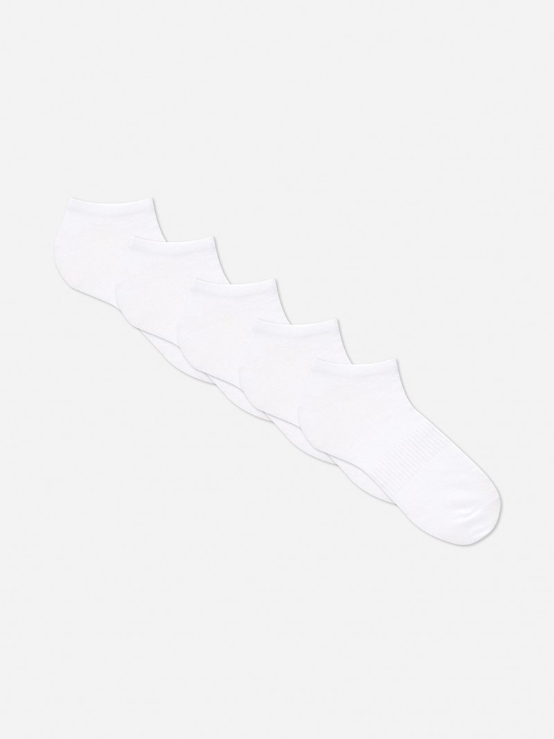 Calcetines Primark 5Pack Hombre Blancas | 9783SRAOU