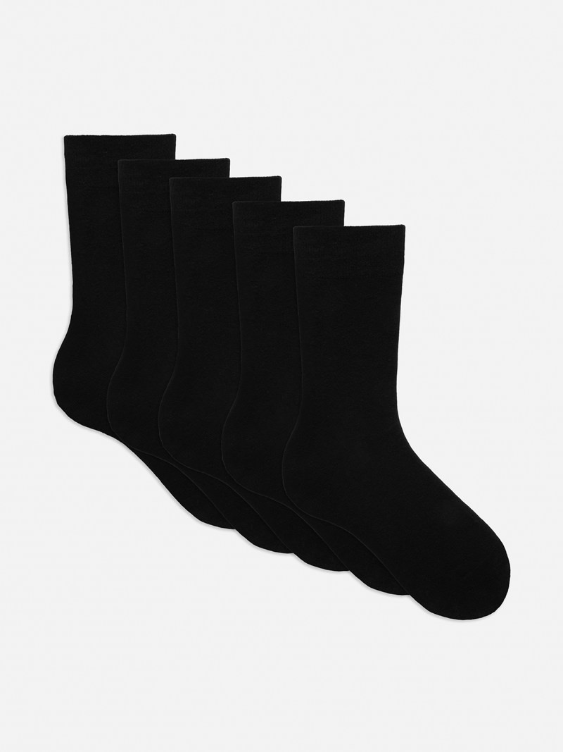 Calcetines Primark 5Pack Hombre Negras | 9453ARTQI