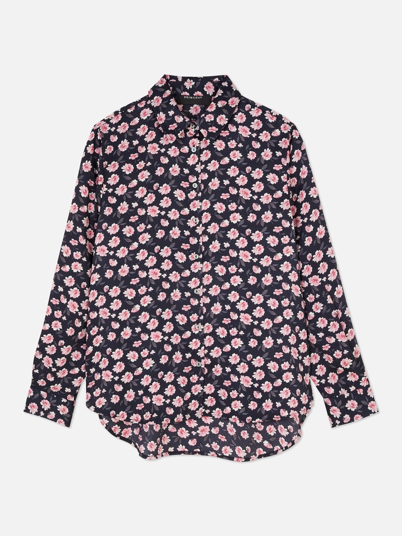 Camisas Primark Long Sleeve Satin Mujer Rosas | 8364HXGTV