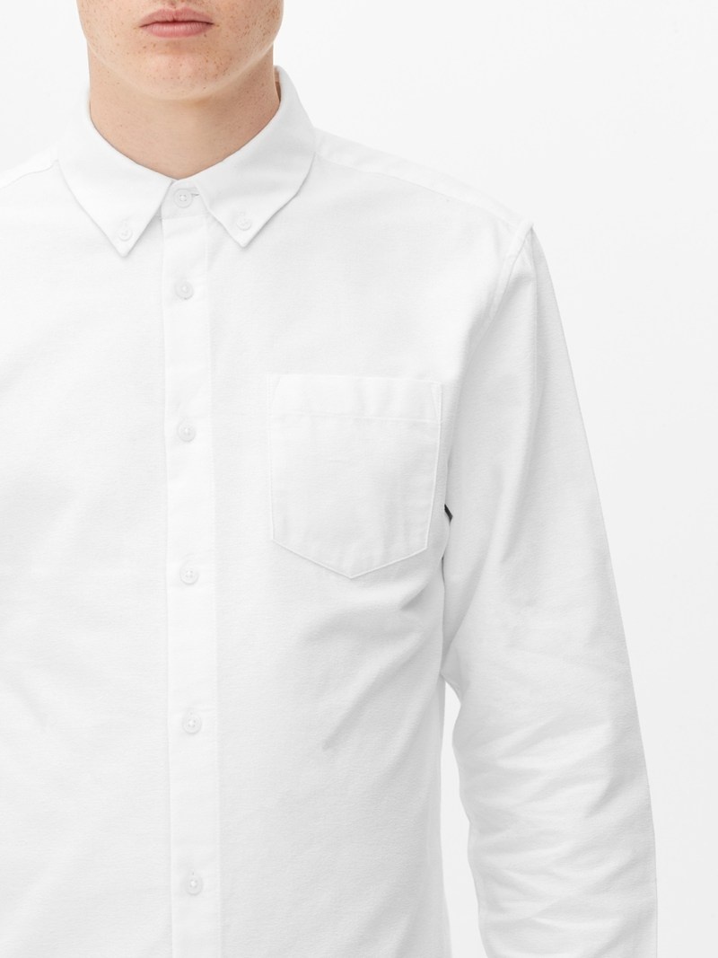 Camisas Primark The Stronghold ButtonDown Oxford Hombre Blancas | 9675MGKWU