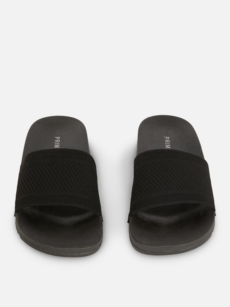 Chanclas Primark De Punto Pool Mujer Negras | 1360DNFPW