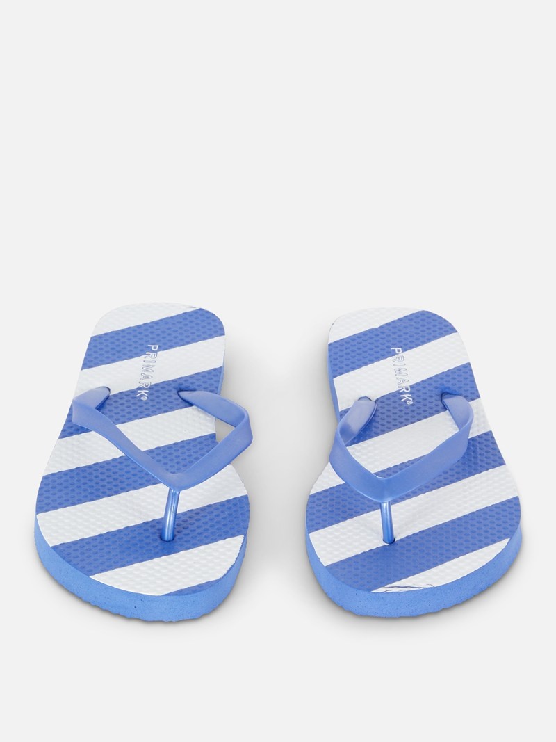 Chanclas Primark Printed Flip Flops Mujer Azules | 7189USEGJ