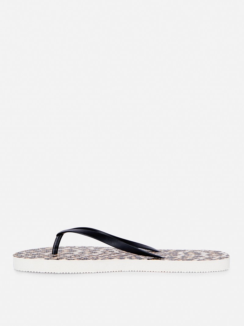 Chanclas Primark Printed Flip Flops Mujer Marrones | 2581ZKGAO