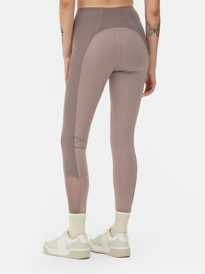 Equipo De Gimnasio Primark Mesh Detail Performance Mujer Beige | 7341LWAOM