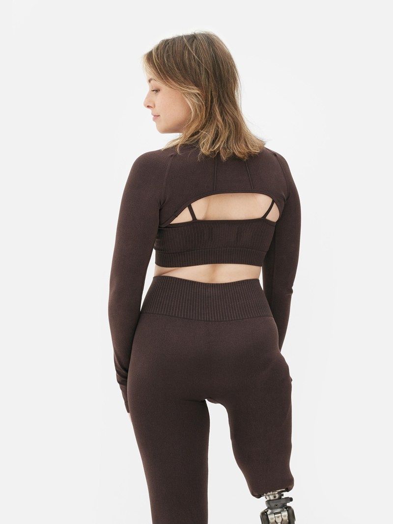 Equipo De Gimnasio Primark Performance Bolero Shrug Mujer Chocolate | 2534AQNYF