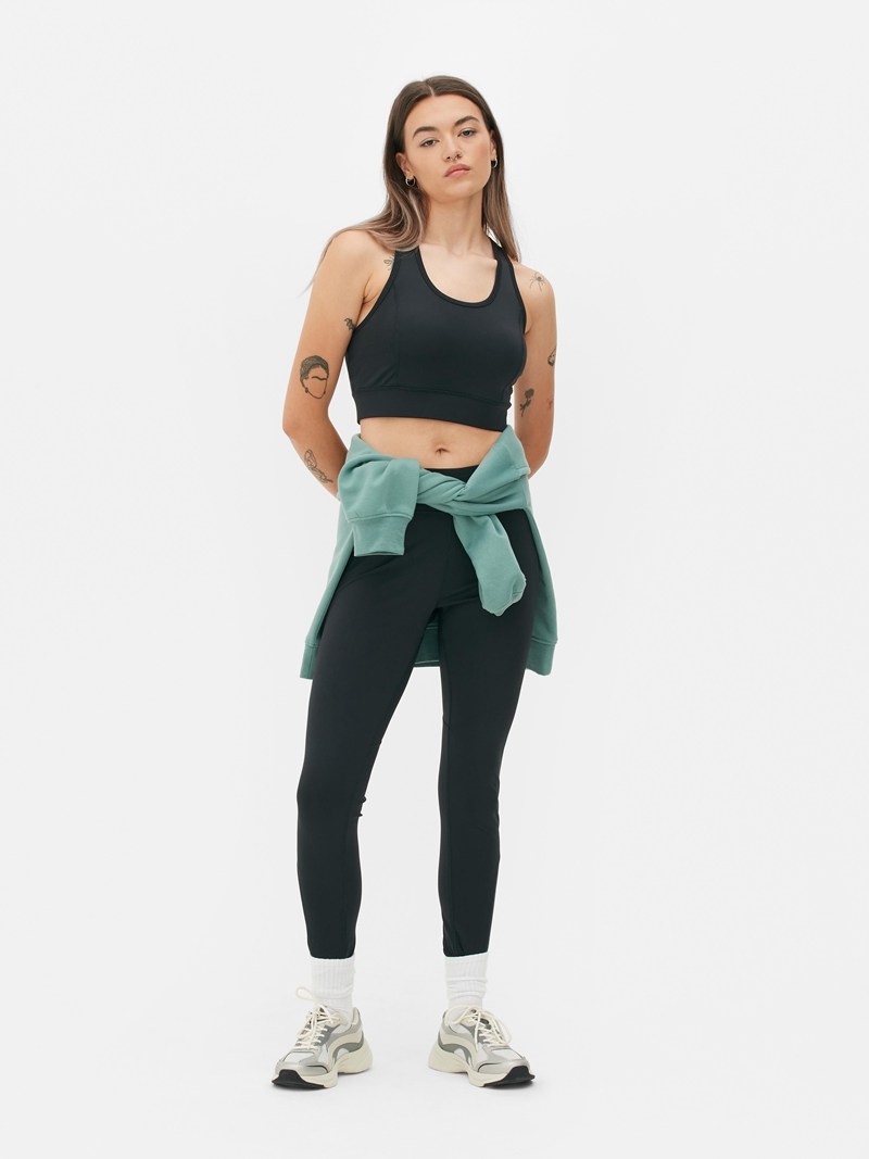 Equipo De Gimnasio Primark Performance Crop Mujer Negras | 1940DQUPE