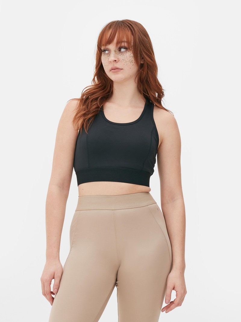 Equipo De Gimnasio Primark Performance Cutout Crop Mujer Negras | 4961NOGKW