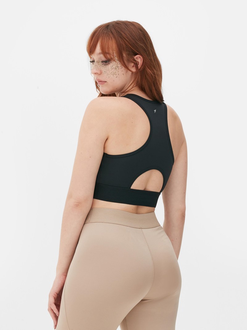 Equipo De Gimnasio Primark Performance Cutout Crop Mujer Negras | 4961NOGKW