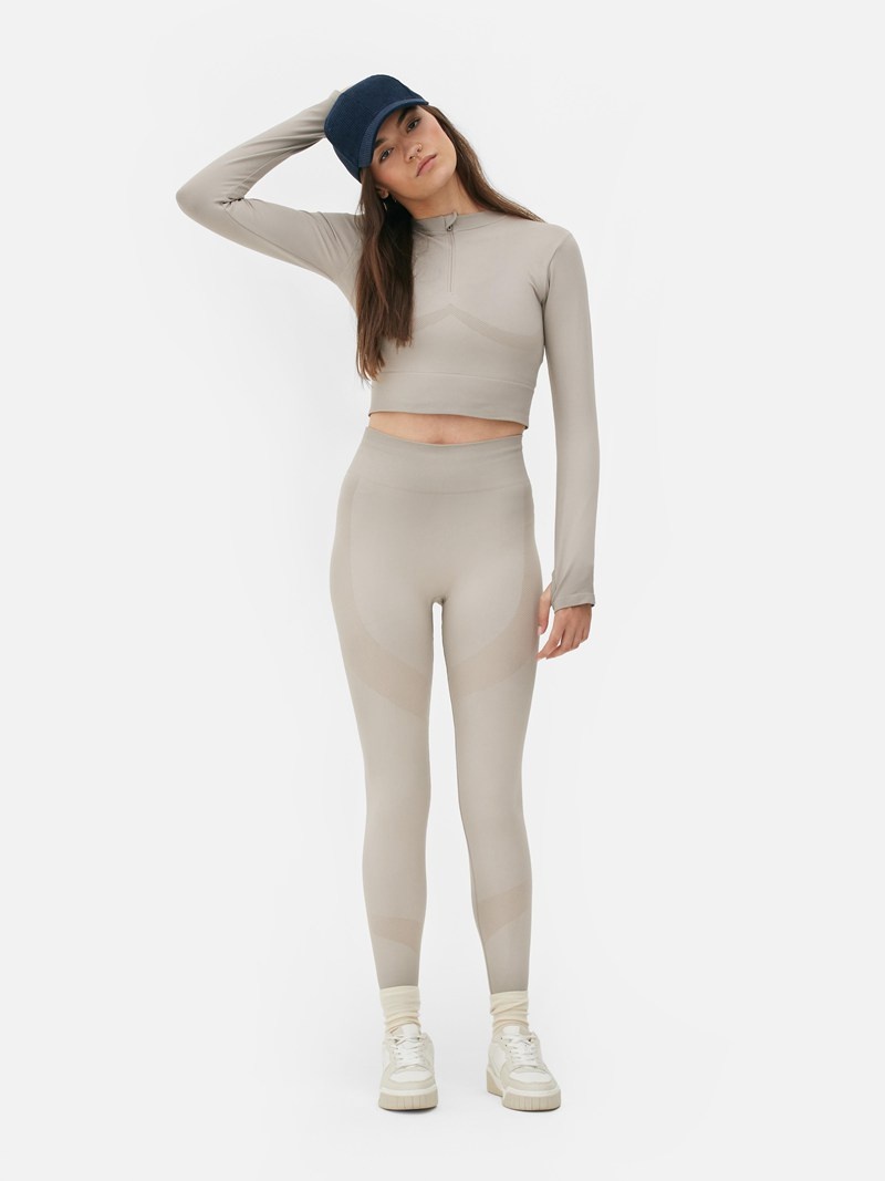 Equipo De Gimnasio Primark Performance Long Sleeve Mujer Gris | 0479LVFTA