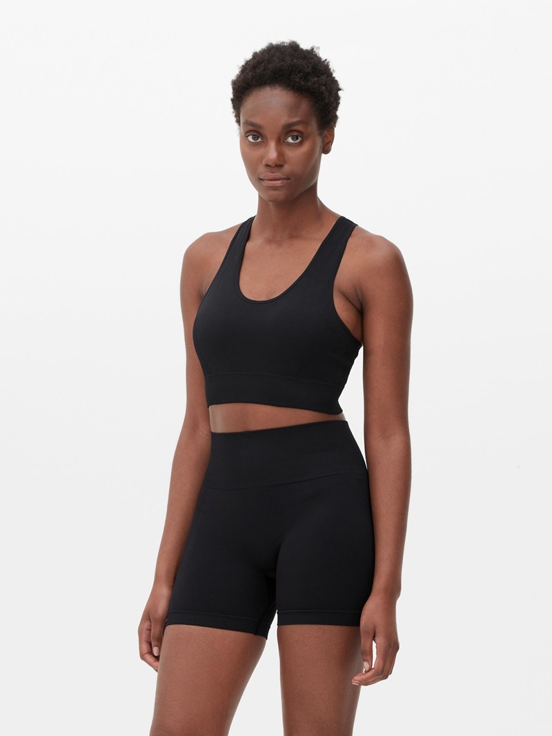 Equipo De Gimnasio Primark Performance Racerback Crop Mujer Negras | 0817NJBDT