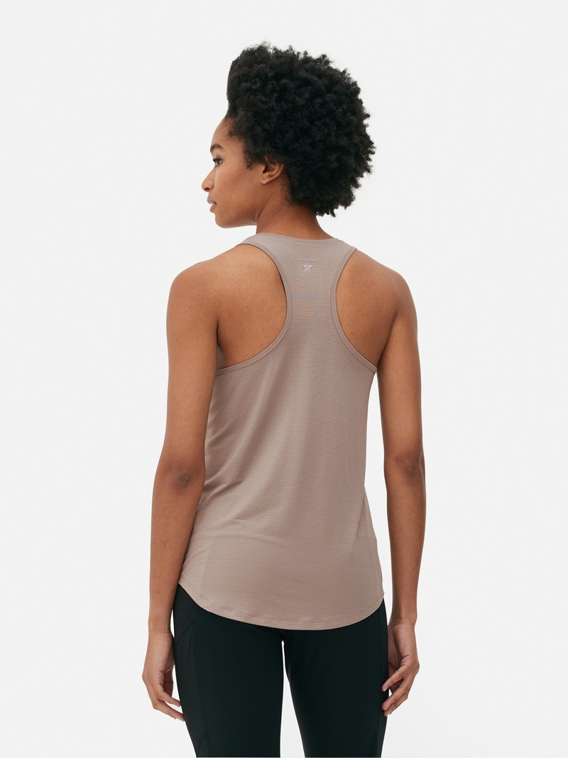 Equipo De Gimnasio Primark Performance Racerback Tank Mujer Gris | 5639DBZUQ