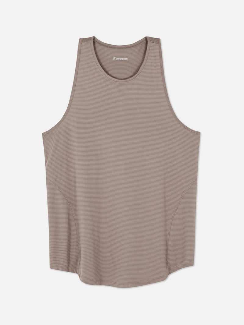 Equipo De Gimnasio Primark Performance Racerback Tank Mujer Gris | 5639DBZUQ