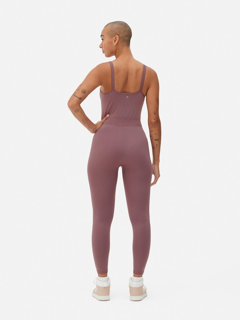 Equipo De Gimnasio Primark Performance Racerback Unitard Mujer Rosas | 9162PNEJV