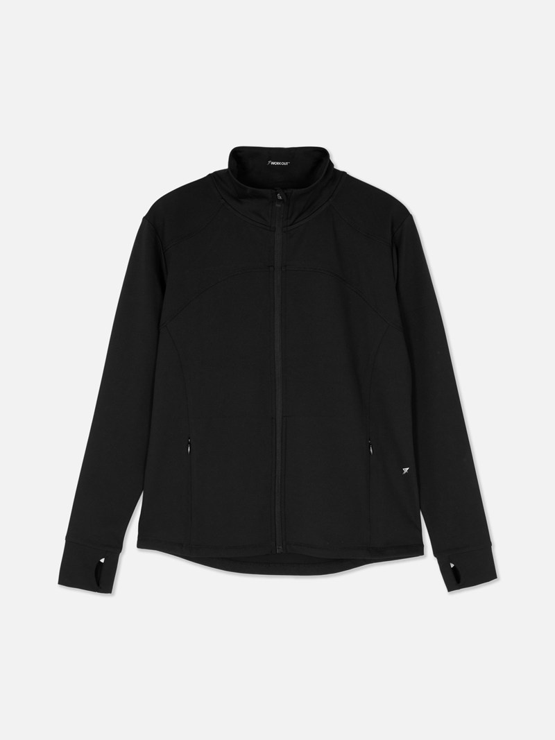 Equipo De Gimnasio Primark Zip Performance Jacket Mujer Negras | 5208XRWKE