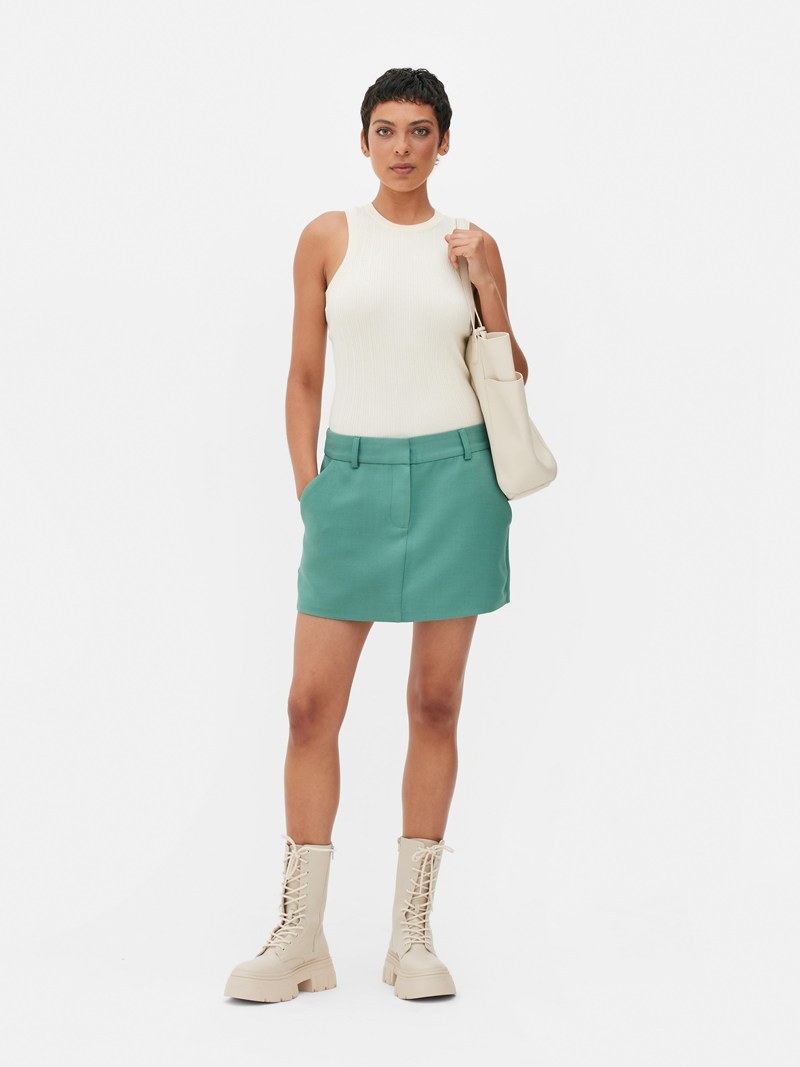 Falda Primark Wrap Loop Skort Mujer Verde | 8516RANBH