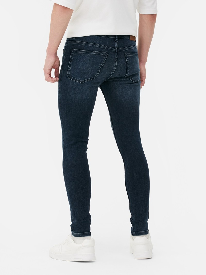 Jeans Primark Flaco Fit Hombre Indigo | 3540FAYEM