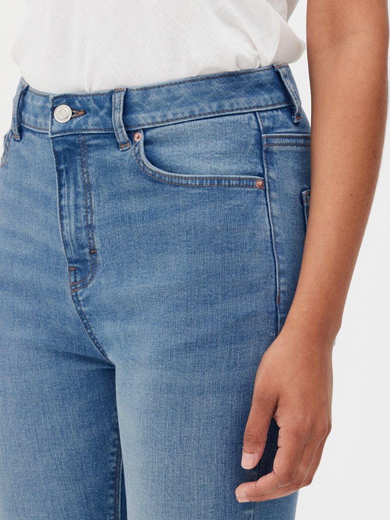 Jeans Primark High Cintura Flaco Mujer Azules | 2137LUEHD