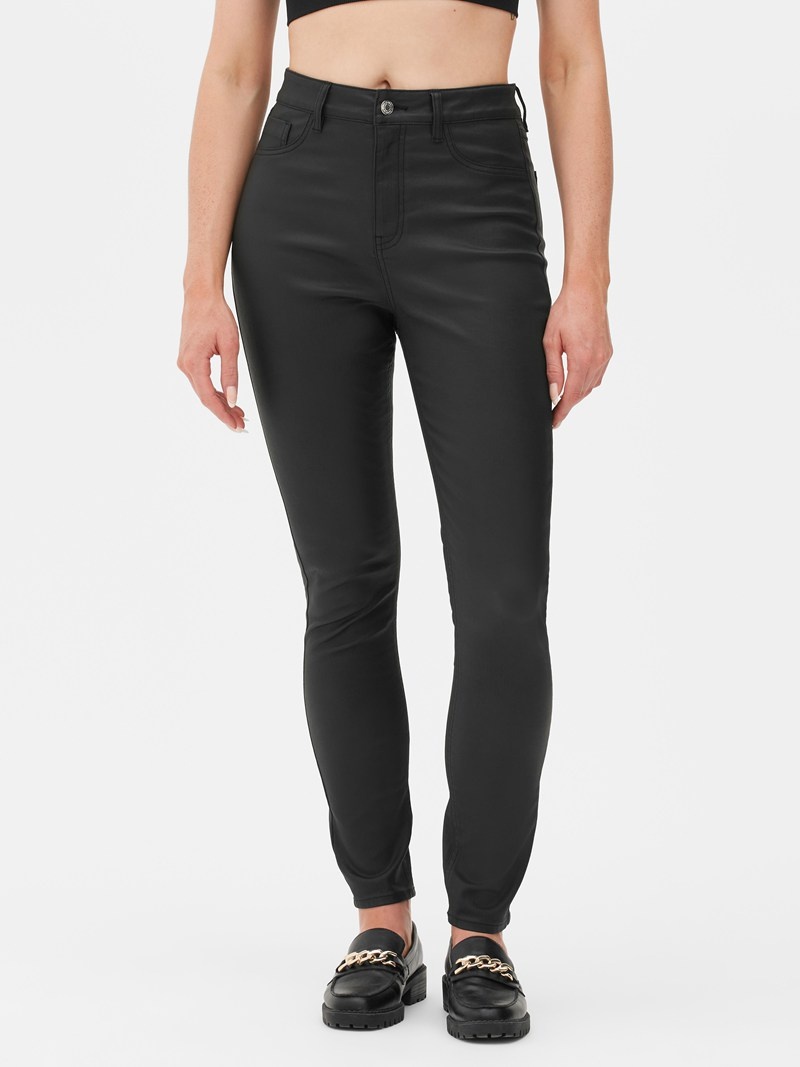 Jeans Primark High Cintura ed Flaco Mujer Negras | 5137HUAYD