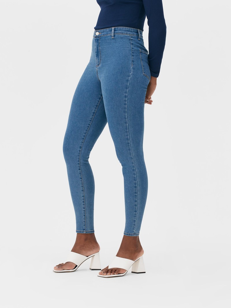 Jeans Primark MidRise Flaco Mujer Azules | 4728IWPEO