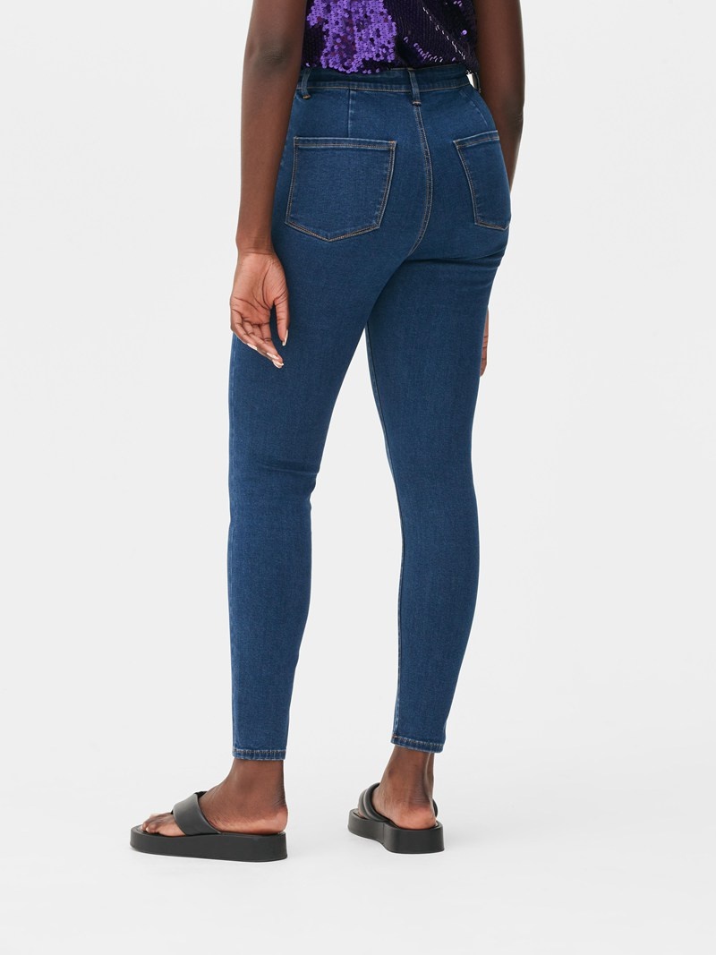 Jeans Primark MidRise Flaco Mujer Indigo | 1379RNSVI