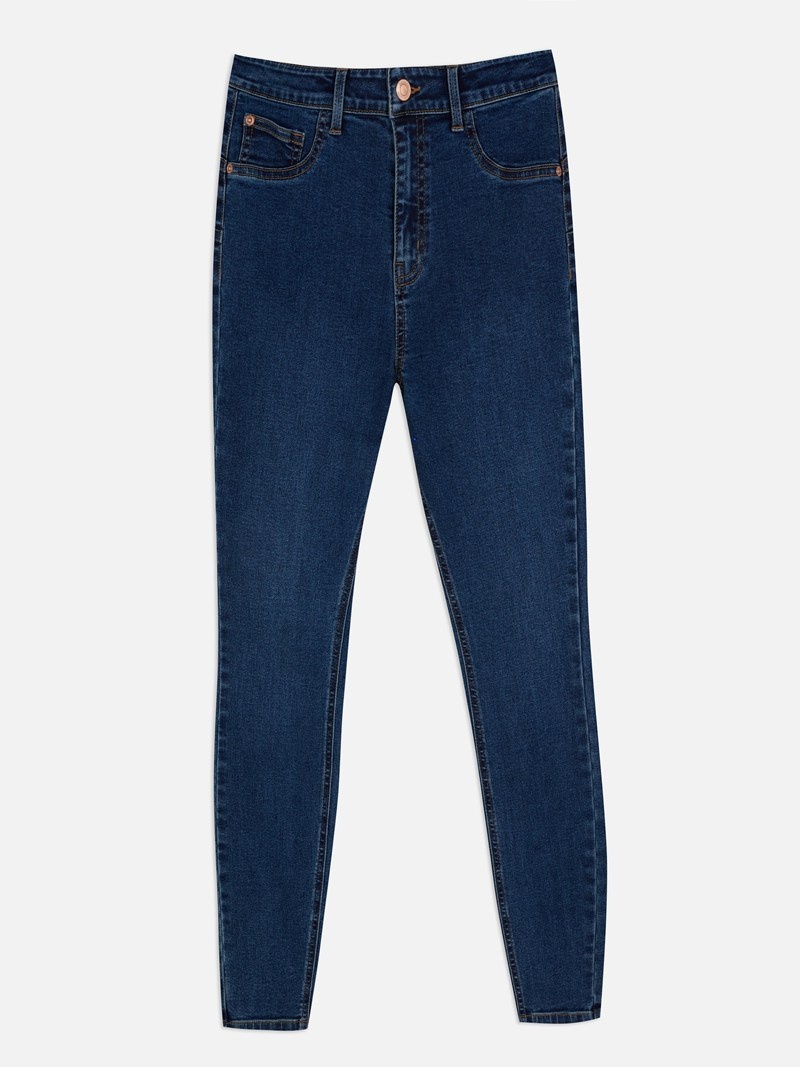 Jeans Primark Sculpting Flaco Mujer Indigo | 6758UXTSP