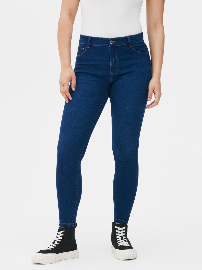 Jeans Primark Stretch Flaco Mujer Azules | 7405ESDRH