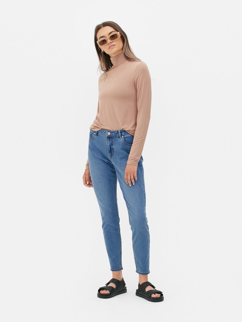 Jeans Primark Stretch Flaco Mujer Azules | 6930ZNWCL