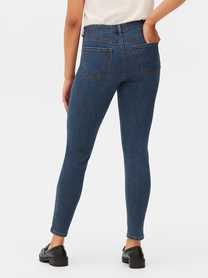 Jeans Primark Super Stretch Flaco Mujer Indigo | 5748AOEZJ