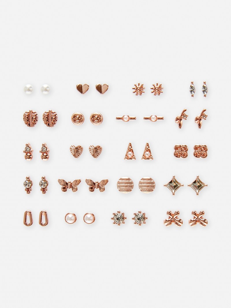 Joyería Primark 20Pack Assorted Stud Earrings Mujer Rosas | 1374CIVUN