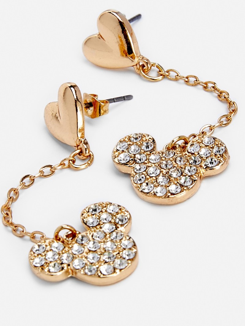 Joyería Primark Disney's Mickey Mouse Drop Earrings Mujer Amarillo | 2709WRXUA