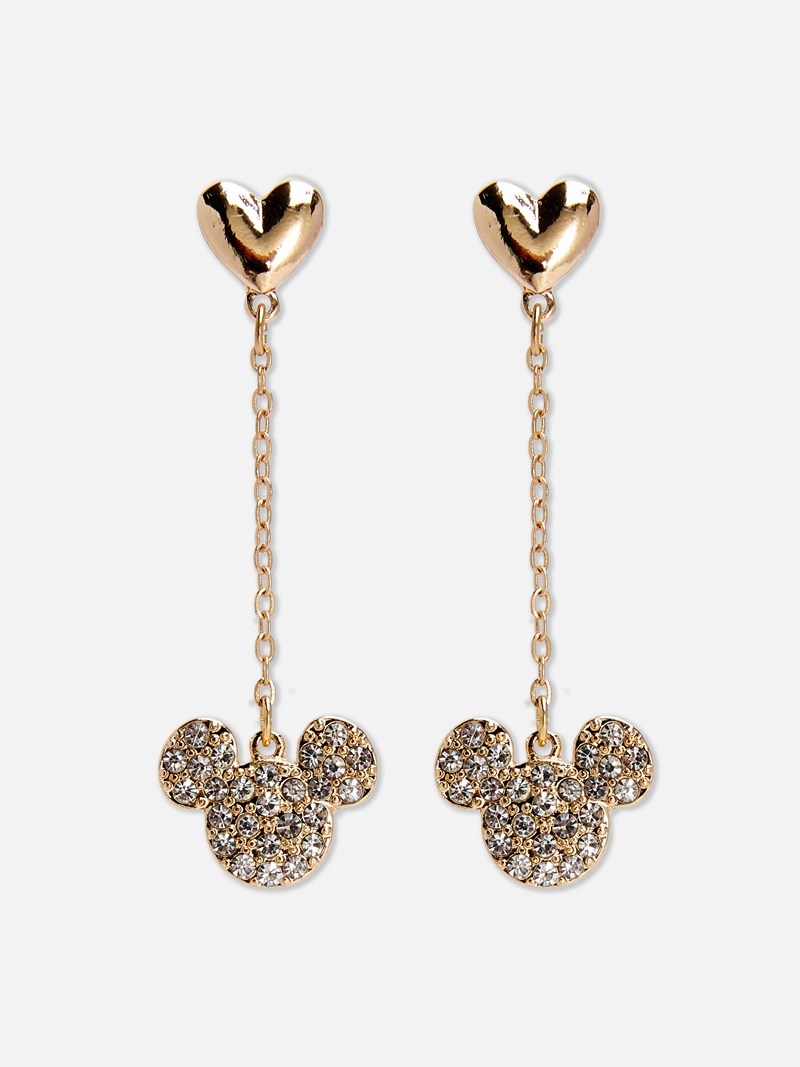 Joyería Primark Disney\'s Mickey Mouse Drop Earrings Mujer Amarillo | 2709WRXUA