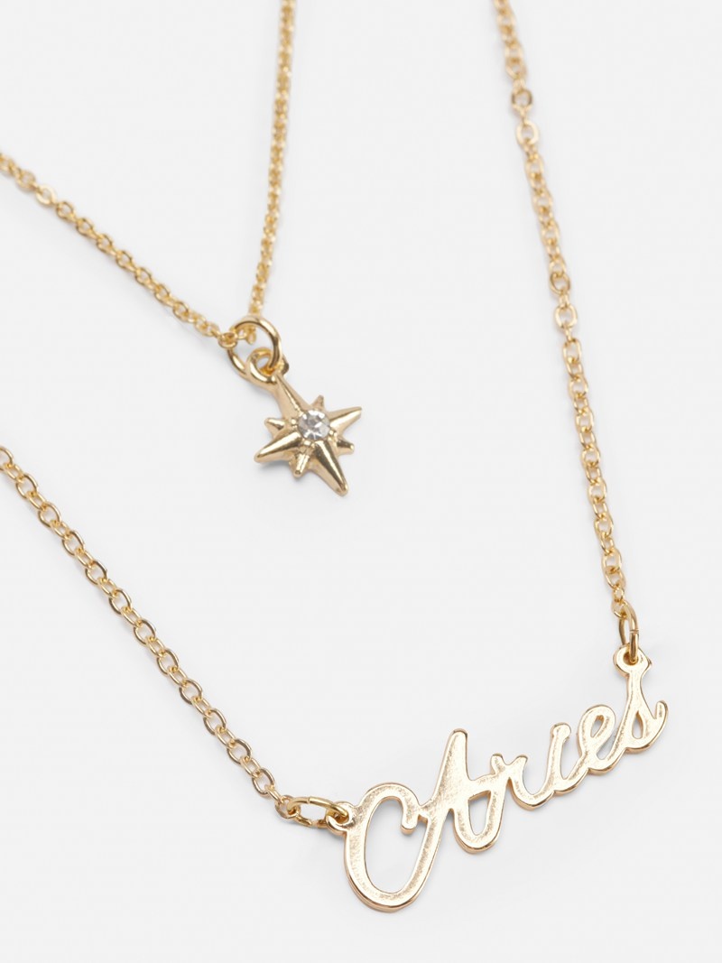 Joyería Primark Gold Tone Layered Star Sign Necklace Mujer Rojas | 4973LXFSP