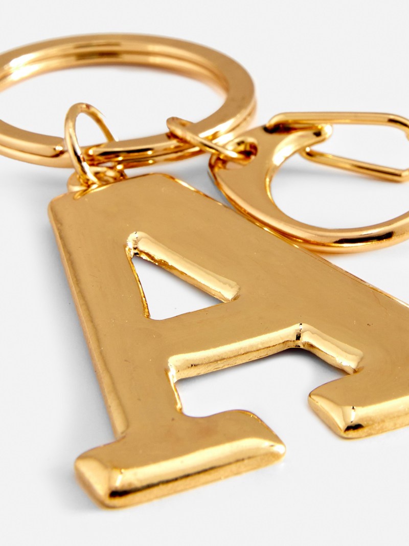 Joyería Primark Metallic Initial Keyring Mujer Amarillo | 9035FIVDB