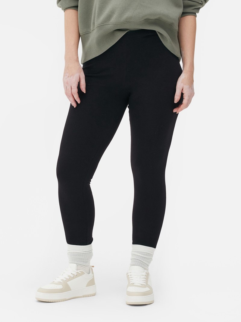 Leggins Primark Algodon Mujer Negras | 7806FUSVC